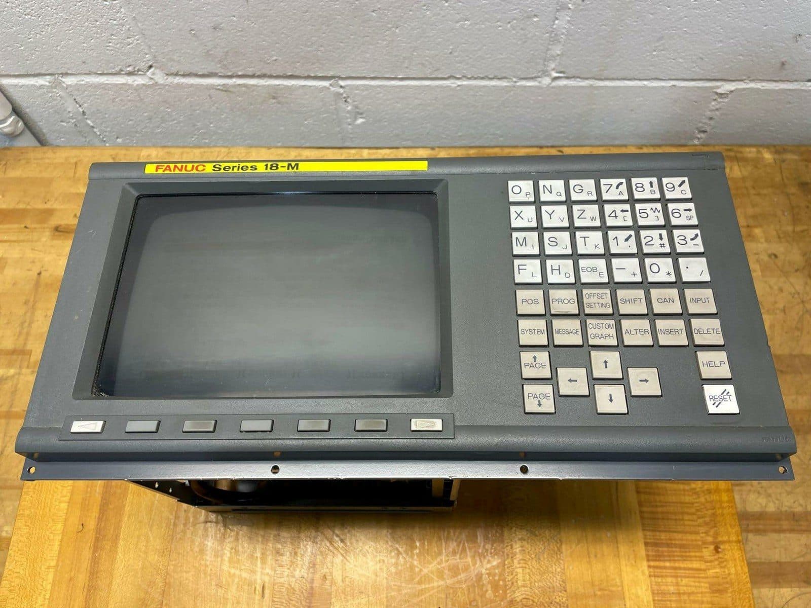 18-MB-A02B-0120-C041-MAR Fanuc 18-MB A02B-0120-C041/MAR Operator Panel 9 Inch Mono CRT/MDI Unit in MN - Detail View | FANUC Operator Panel & MDI