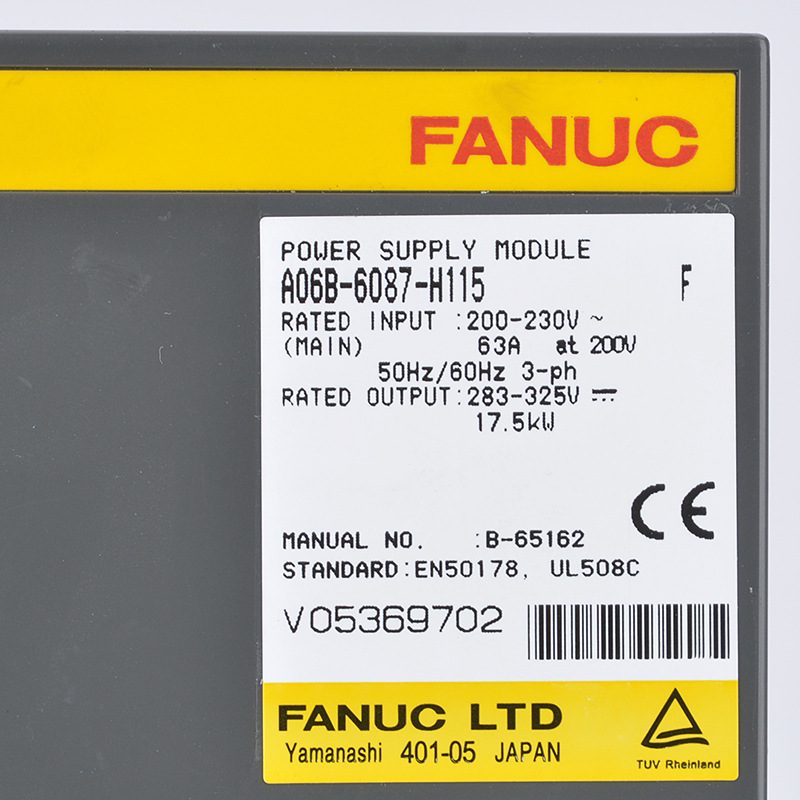A06B-6087-H115 FANUC Servo Amplifier Module - A06B-6087-H115 | Professional FANUC FANUC Servo Amplifier / Drive Part | In Stock at Vcocnc